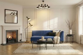 Baxter Right Hand Day Bed– Navy Blue