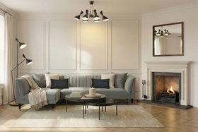 Baxter Left Hand Corner Sofa – Dove Grey