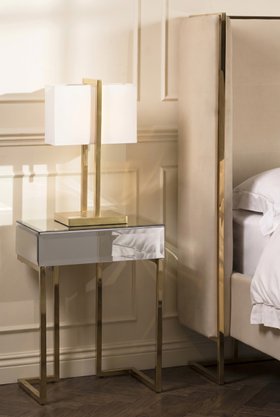 Lorenzo Mirrored Side Table