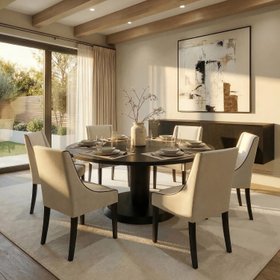 Chatsworth Dining Chair – Two Tone Calico