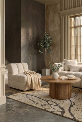 Berlin Lounge Chair - Light Taupe Chenille