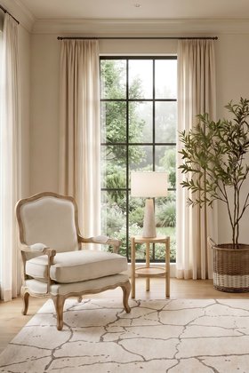 Le Brun Limed Oak French Armchair