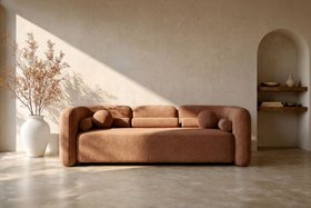 Munich Three Seat Sofa - Terracotta