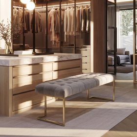 Lorenzo Bench - Dove Grey