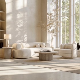 Rolls Three Seat Sofa Natural Linen