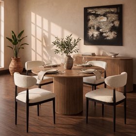 Ophelia Chestnut Circular Dining Table