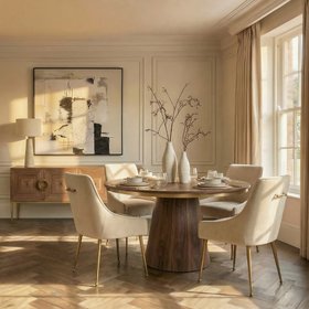 Brewster Walnut Dining Table | Seats 4-6
