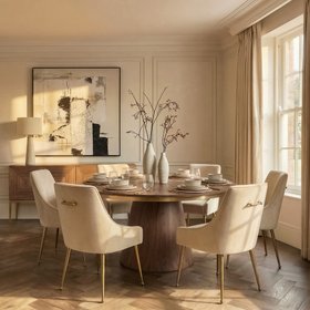 Brewster Walnut Dining Table | Seats 6-8
