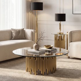 Rubell Coffee Table | Brass
