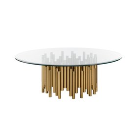 Rubell Coffee Table | Brass