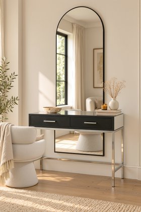 Set Trio Console Table and Arch Mirror