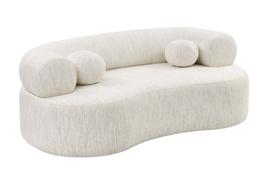 Rolls Two Seat Sofa Natural Linen