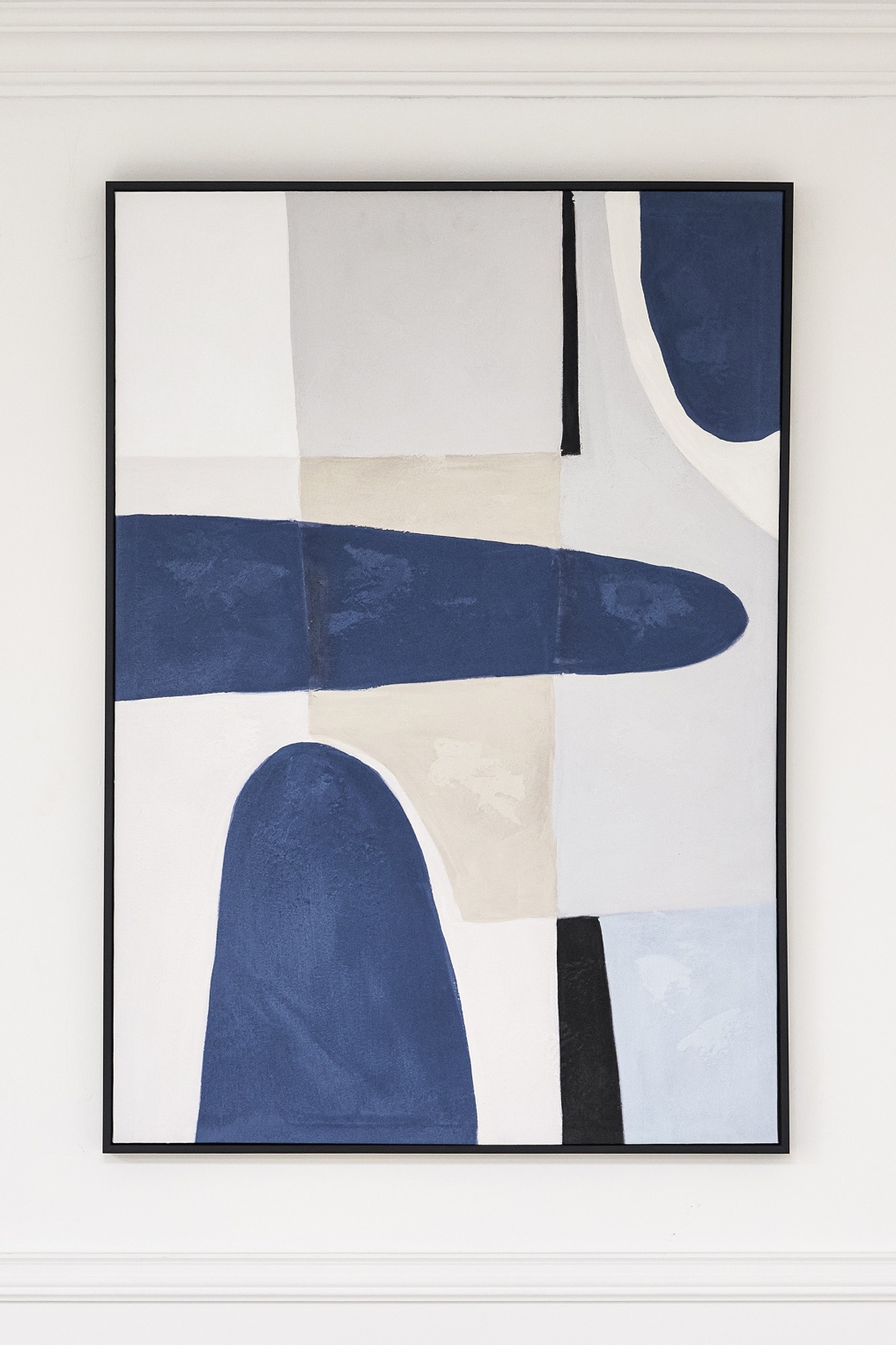 Blue Notes One - Hand-Painted Wall Art