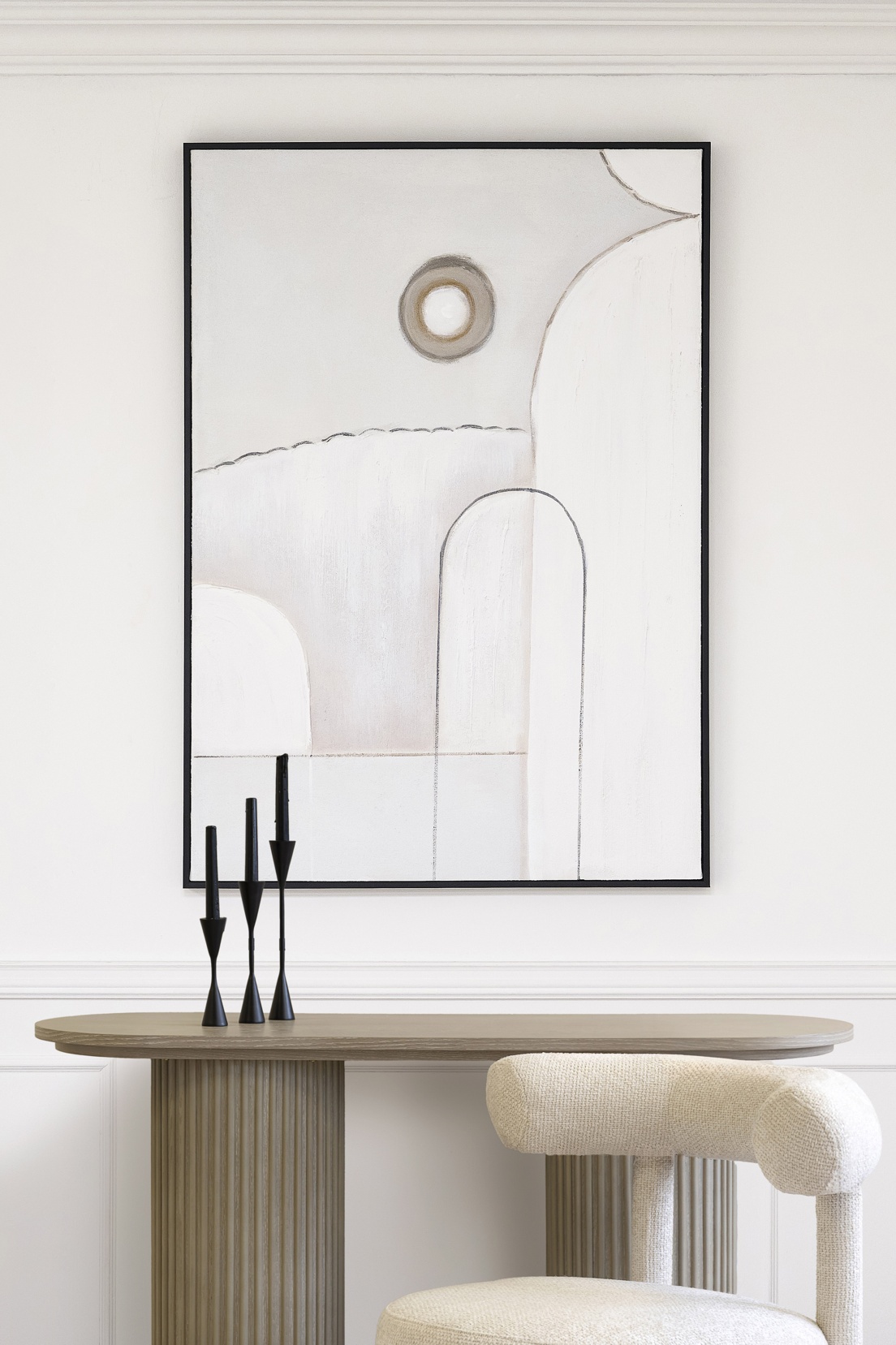 Muted Duet One - Hand-Painted Wall Art