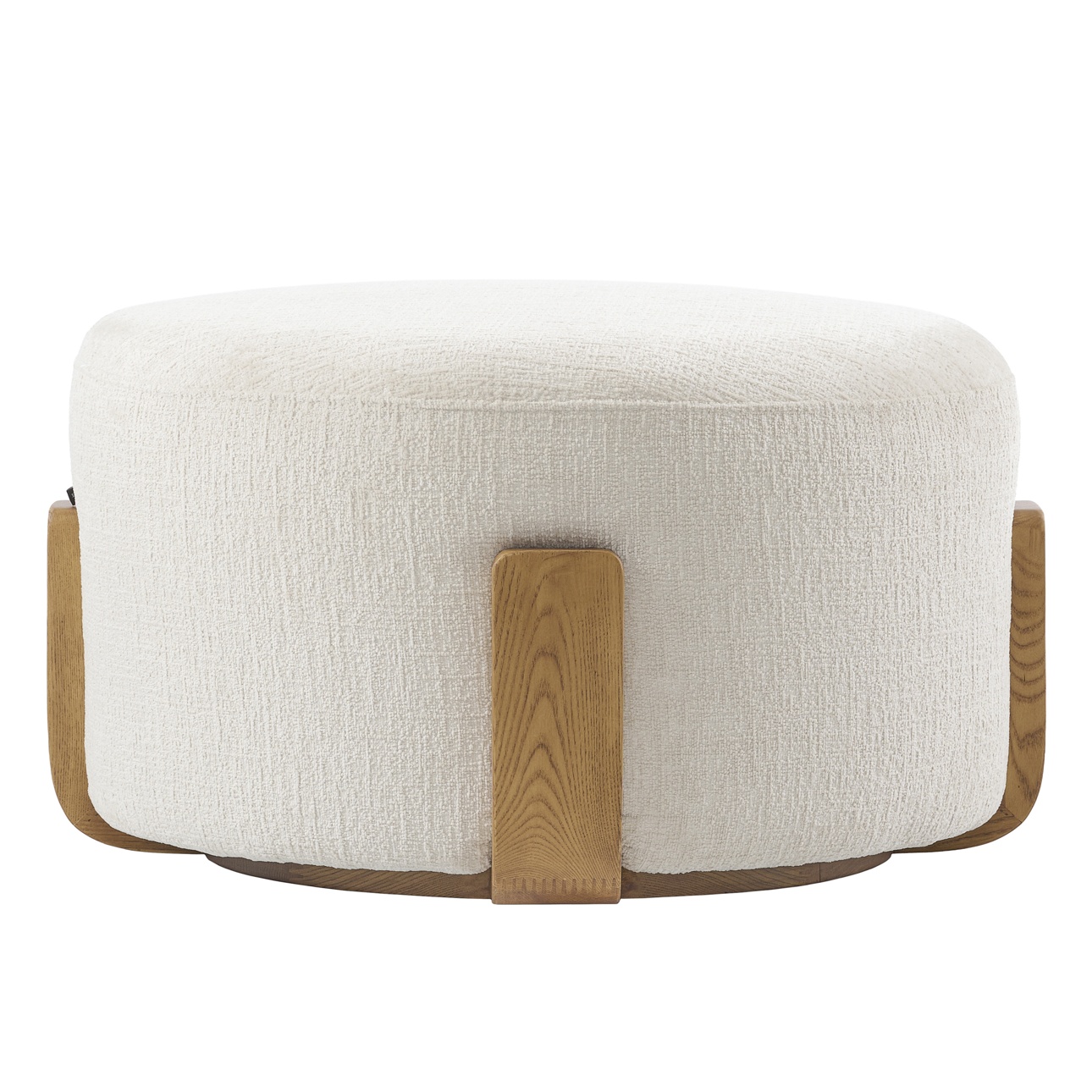 Pax Footstool Light Taupe - Chestnut