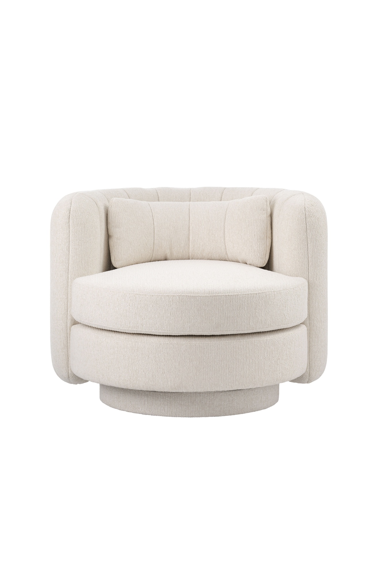 Calvin Swivel Armchair - Carrara