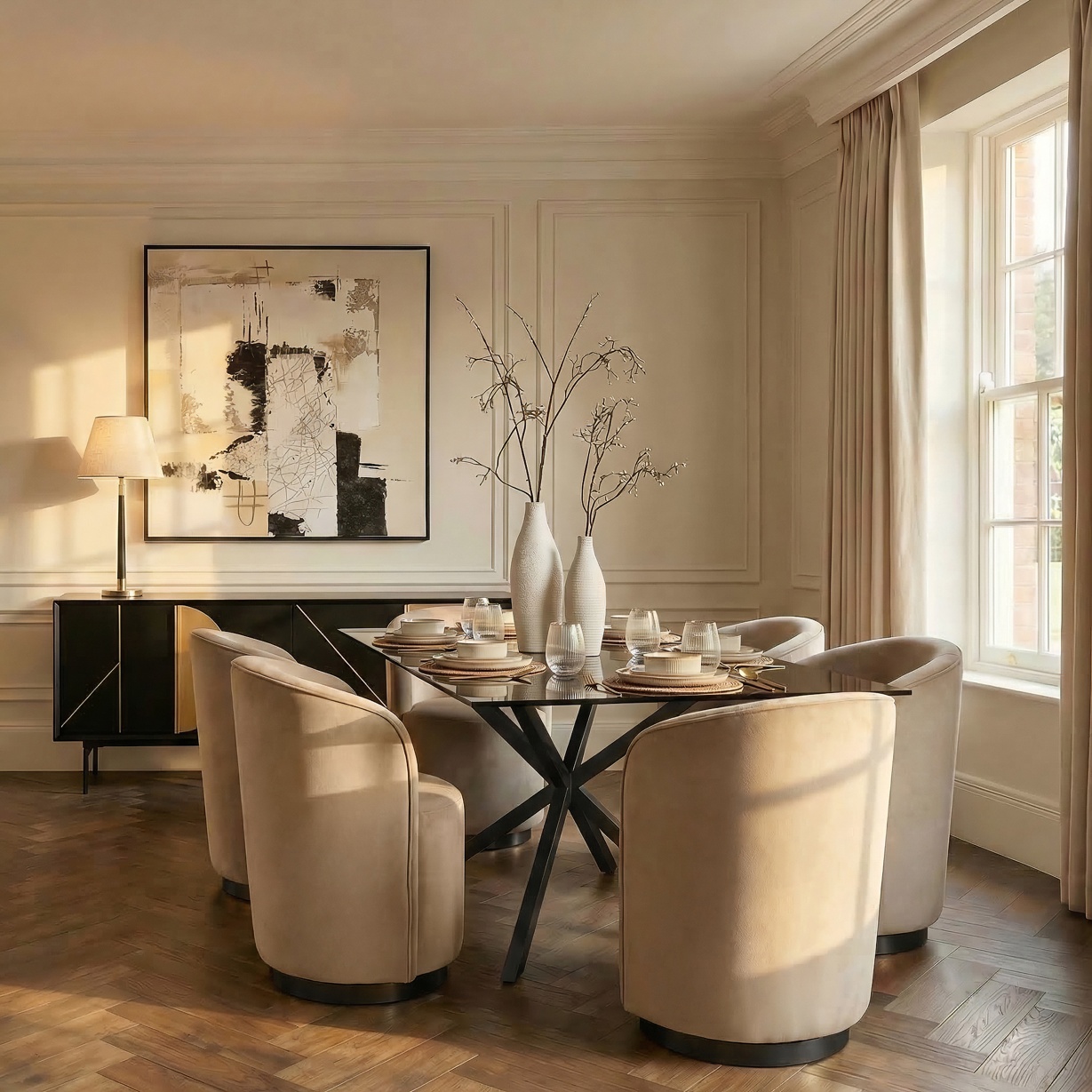 Aster Dining Table | Black