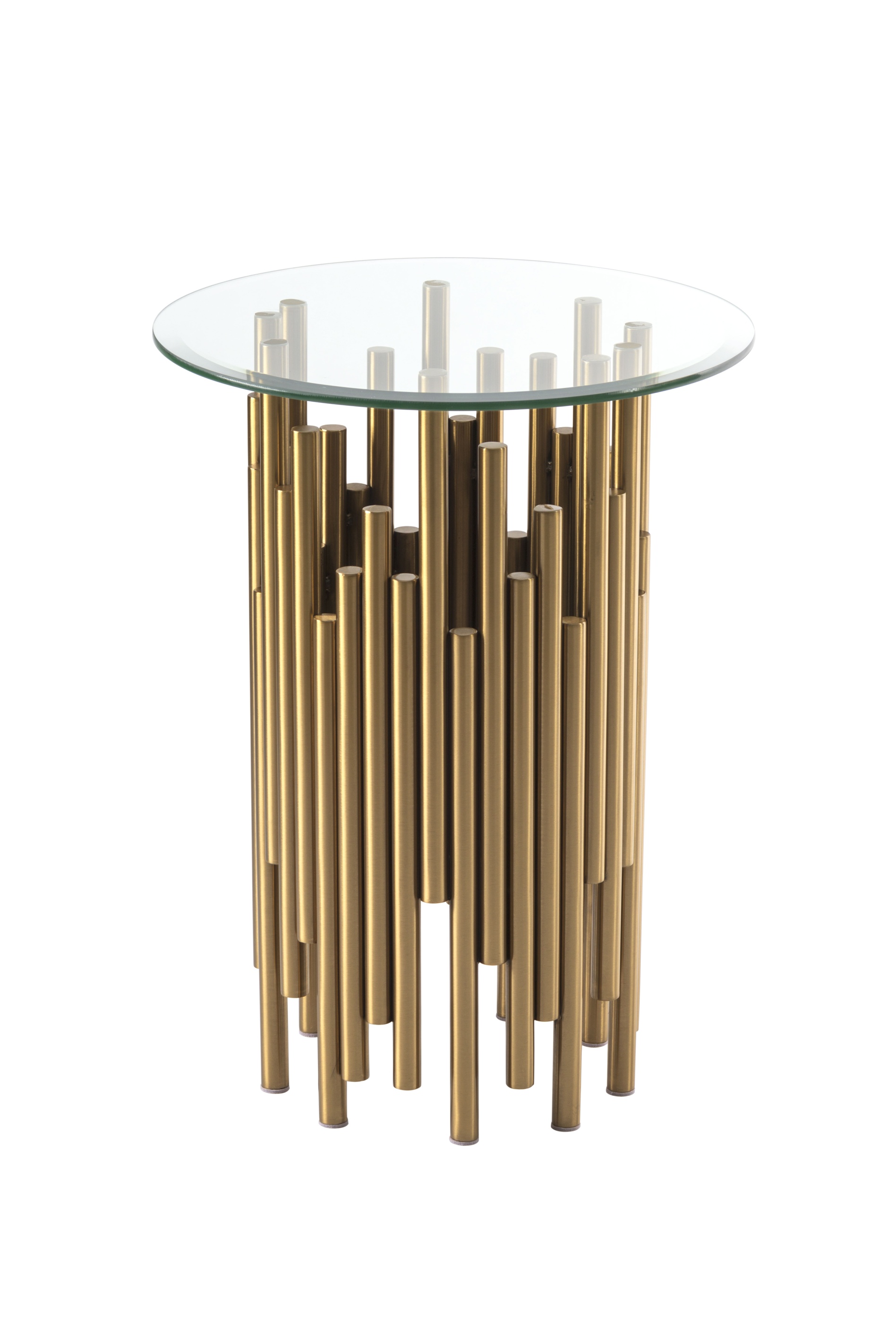Rubell Side Table | Brass