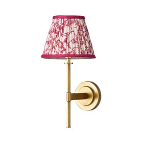 Pooky Tremmers Wall Fitting With 16cm Empire Shade In Crimson Tulasi