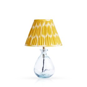 smaller Wobble Bottle lamp, with Ikat shade