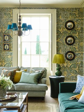 Pooky - Dunnock chandelier, Audrey mirror, Murphy lamp