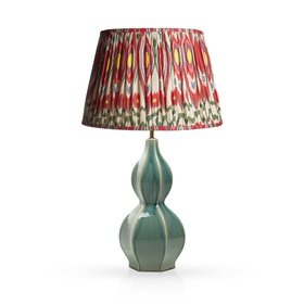 Gourdon table lamp with Heraldic shade