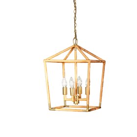 Abel pendant in natural rattan