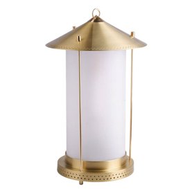 Stefan Larger Rechargeable Lantern in Antique Brass