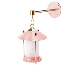 Stefan Smaller Rechargeable Lantern in Blush