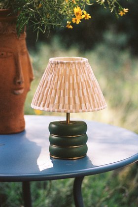 Holleder Rechargeable Table Lamp in Denim