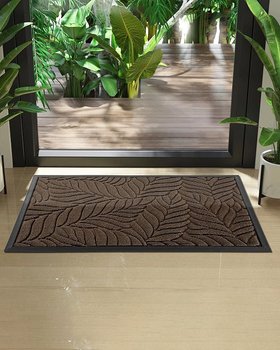 Heavy Duty Non Slip Door Mat 120 x 81 cm Brown