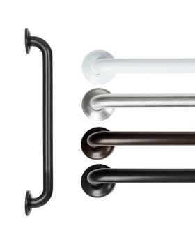 Vive Grab Bar Rail for Bathtubs and Showers 24" Black