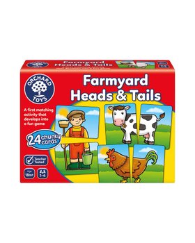 Kids Farmyard Head and Tail Matching Card Game Age 2+
