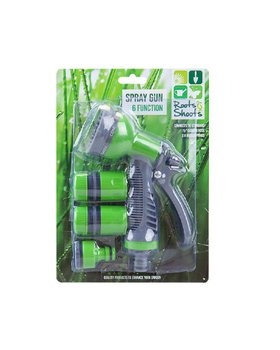 Garden Hose Spray Gun 4 Piece Set Green