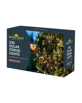 Garden LED Solar String Lights 200 Warm White