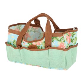 Gardening Tool Bag Green Rose Design