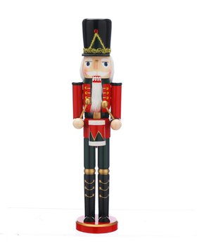 Traditional Wooden Drummer Nutcracker 50cm