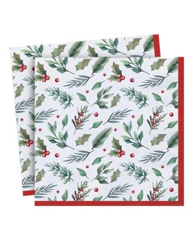 Christmas Party Paper Napkins 20 Pack Traditional