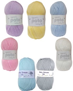 Baby DK Wool Single Ball Yarn 100g Pato Woolcraft