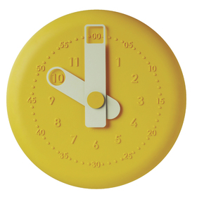 PRESENT OROLOGIO DA PARETE GIALLO INSOLENTE