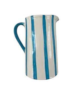 Carla Dinnage Blue stripe handmade jug