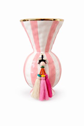 Hand painted Fiesta Vase with good rim