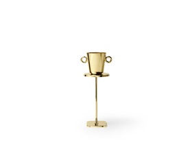 Brass Polished Gold Ice Bucket