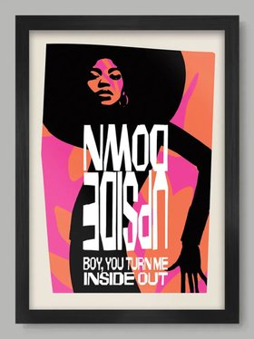 Upside Down Disco Poster Print