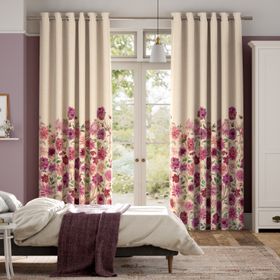 Emma Bridgewater Dahlia Chrsanthemum Lilac Curtains