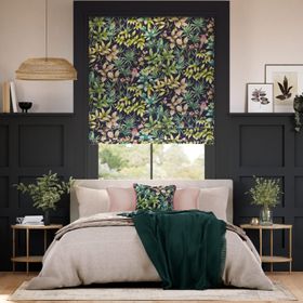 Ideal Home Paradiso Velvet Midnight Roman Blind