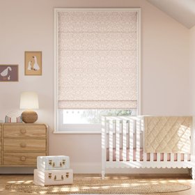Liberty Eleni Blush & Chalk Roman Blind