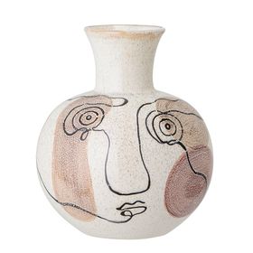 Bloomingville Abstract Face Vase
