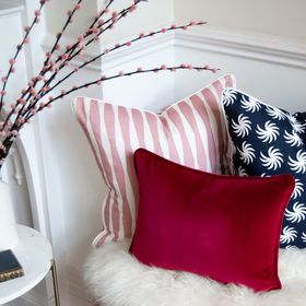 The Velvet Cushion - Cranberry - Rectangle
