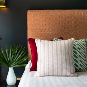 Barnaby Cushion - Pink & Blush